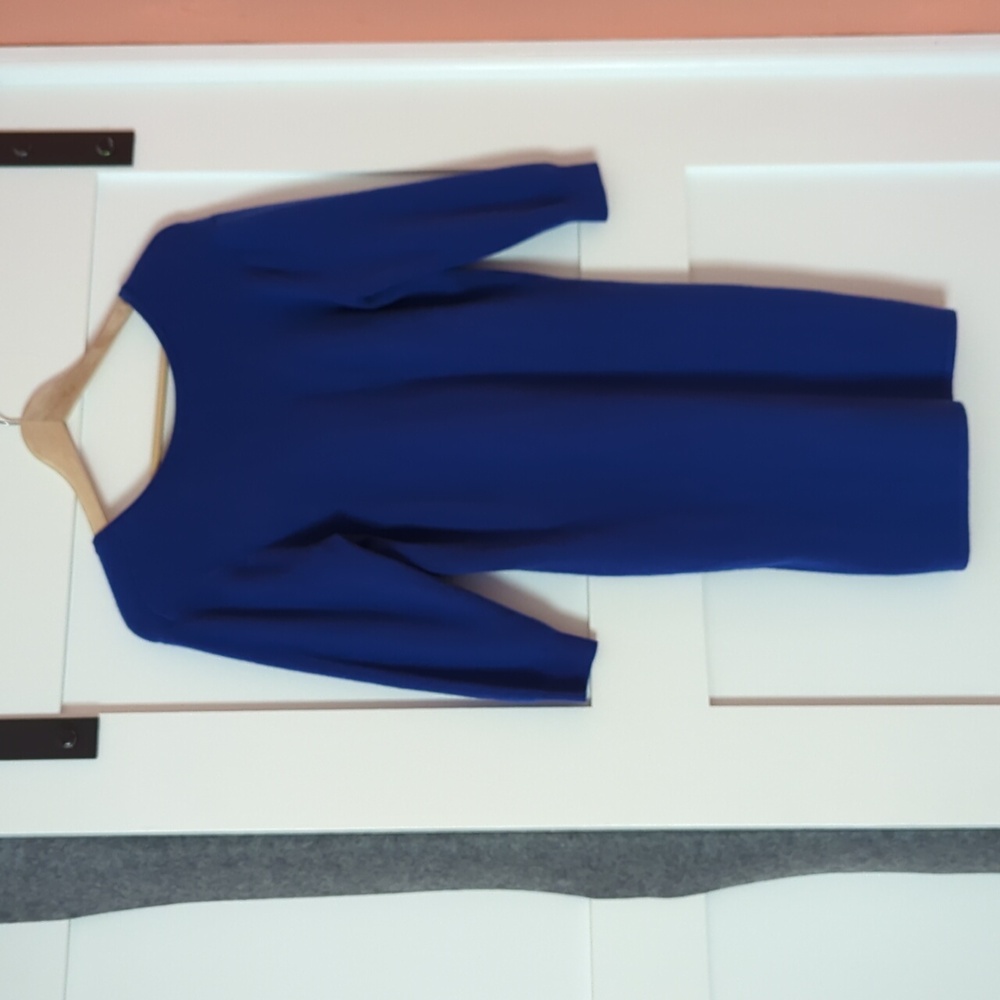 Frame Bright Blue Cashmere Mini Sweater Dress, Size XS, nwt